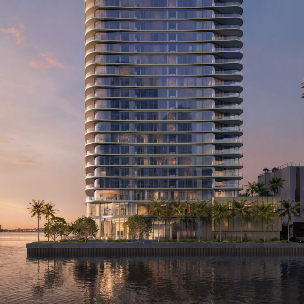 Adrian Smith + Gordon Gill Architecture designs "fluid" skyscraper Lilli for Miami waterfront