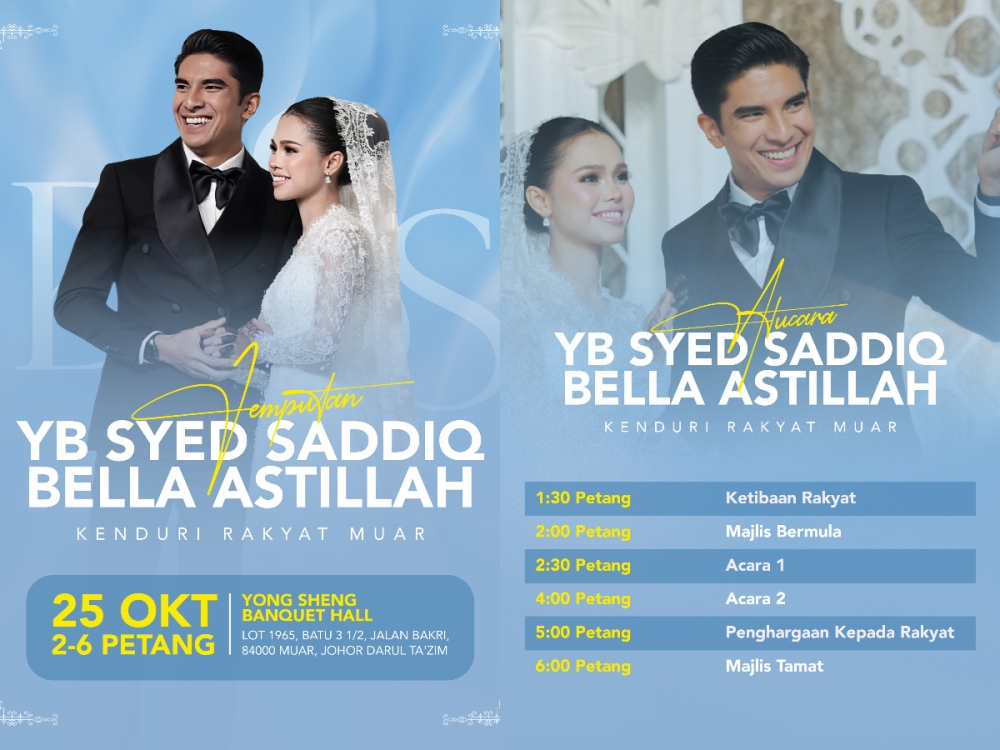 Doors at 1.30pm, queue at 10am: Muar can’t wait for Bella and Syed Saddiq’s ‘Kenduri Rakyat’ (VIDEO)