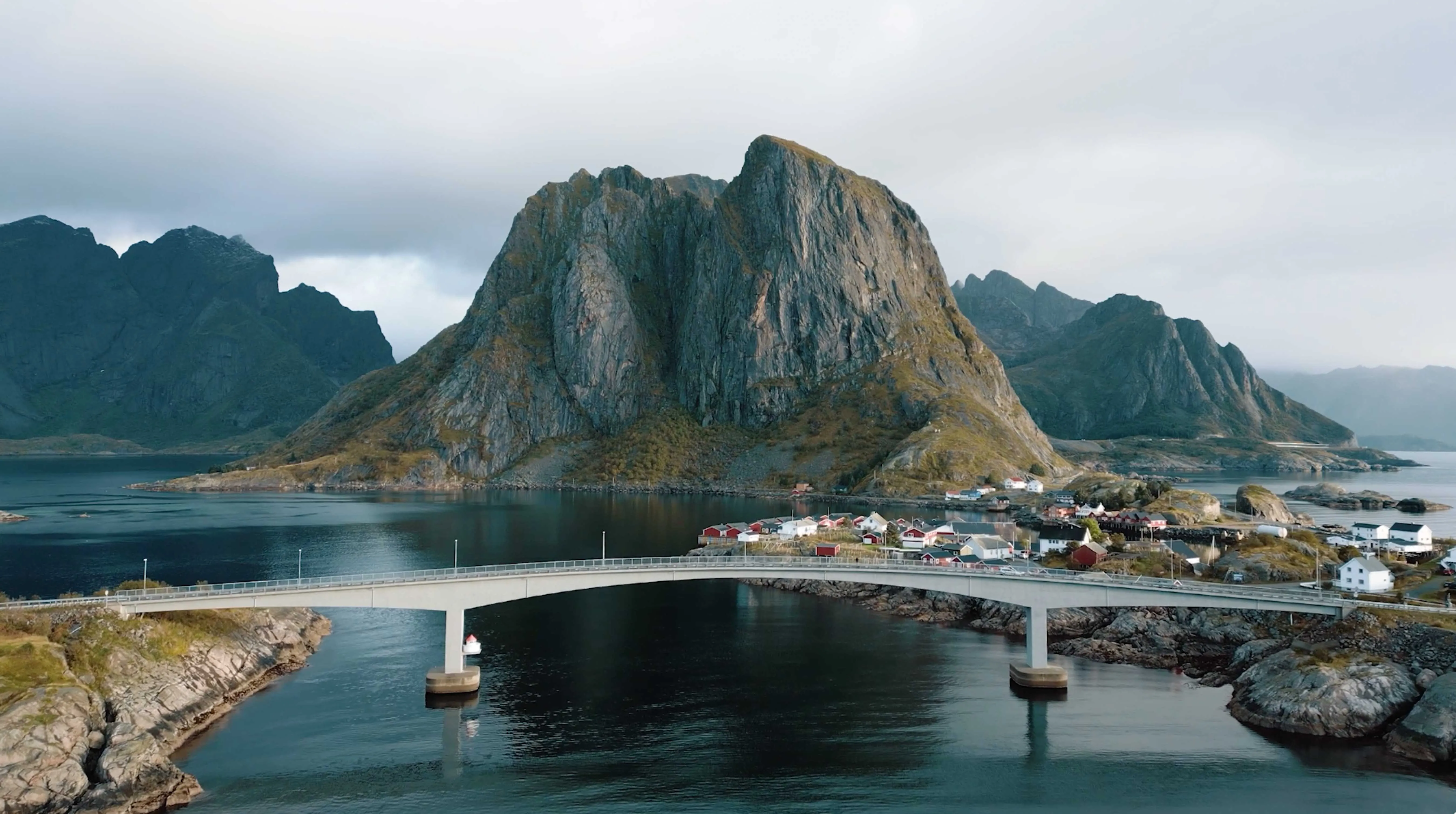 In Lofoten, Norway, a Table Is Set Between Peaks and Fjords