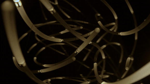 In ‘Aeolus,’ DRIFT Suspends Illuminated Glass Rods in a Sculpture of the Wind