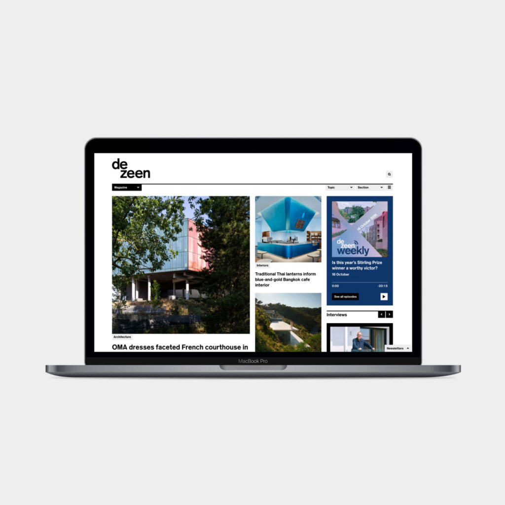 This week we launched the new Dezeen website